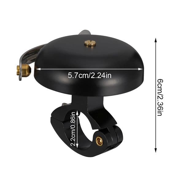 Alloy Bicycle Bells Mountain Road Bike Horn Clear Sound Alarm For Safety Cycling Handlebar Ring Retro Metal Warning Bell Classic