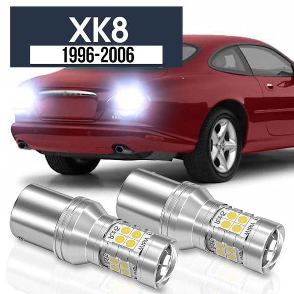 2pcs LED Backup Light Reverse Lamp Canbus Accessories For Jaguar XK8 1996-2006 2000 2001 2002 2003 2004 2005