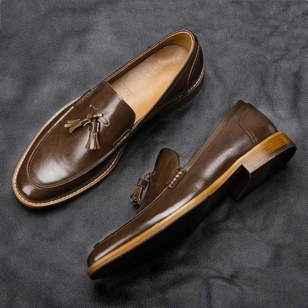 American Style Man Casual Shoes Comfortable Fashion Luxury loafers Men Leather ShoesAl701 Z251107
