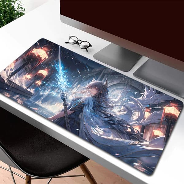 Large Mousepad XXL Anime HD Print Desk Mat Game Locking Edge Mouse Mat Gaming Mouse Pad Gamer Keyboard Mats Rubber Accessories