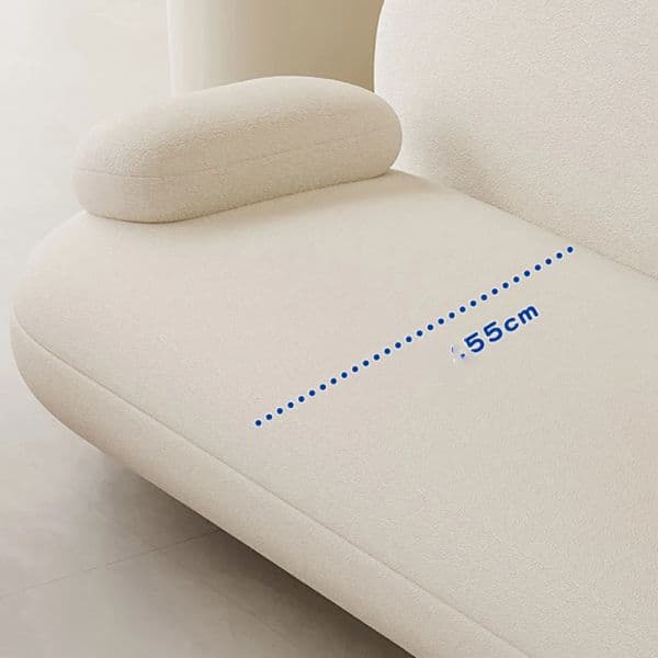 Design Living Room Nordic Stretch White Sofa Modern Lounge Modular Ergonomic Straight Chaises Longues Home Furniture