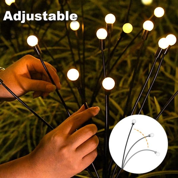 LED 2025 Solar Light Garden Decor new Firework Lamp 6/8/10LED Firefly Outdoor IP65 Waterproof Lights Christmas Garden Decoration