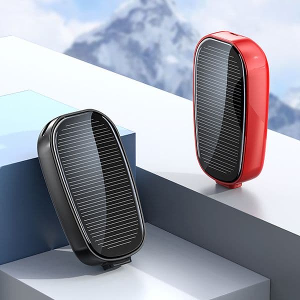 Solar Keychain Mini Power Bank Portable Powerbank Compact Phone Charger 2025 Mini Power Bank TYPE-C Backup Emergent Power 1200mAh