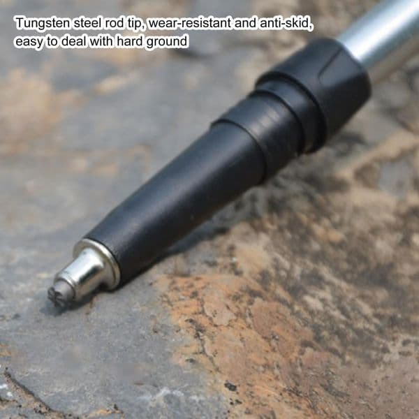 2Pcs Useful Trekking Pole Cane Tips Replacement Tungsten Carbide Tip Tungsten Steel Trekking Rod Tip for Fishing