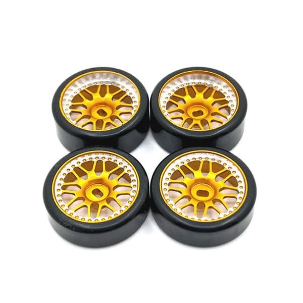 27Mm Hard Plastic Tyre Metal Wheel Rim For Wltoys 284131 K969 K979 K989 Kyosho Mini-Z 1/28 RC Car Parts 1