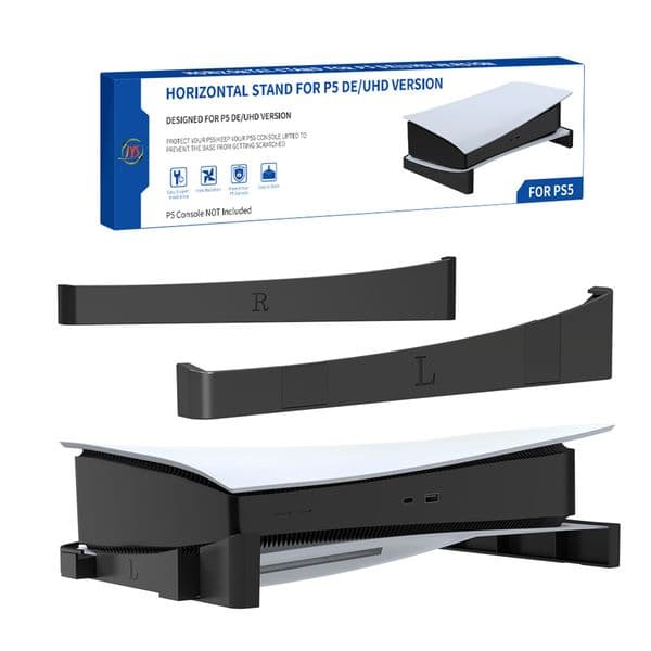 2pcs Horizontal Game Discs Display Stand Gaming Host Dock Mount Holder for PS 5 PS5 Game Console Accessories