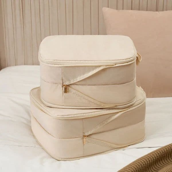 1Pcs Travel Compression Packing Cube Portable Luggage Storage Cases Bag Suitcase Clothes Organizers Waterproof Drawer Bags 241112