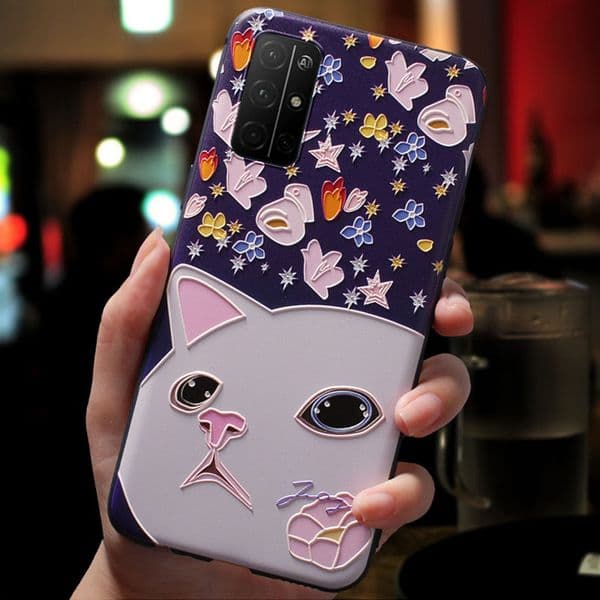 For Samsung M52 5G Case 3D Flower Relief Emboss Soft Silicone Back Cover For Samsung Galaxy M23 A52s A52 5G A03s M22 M32 Cute