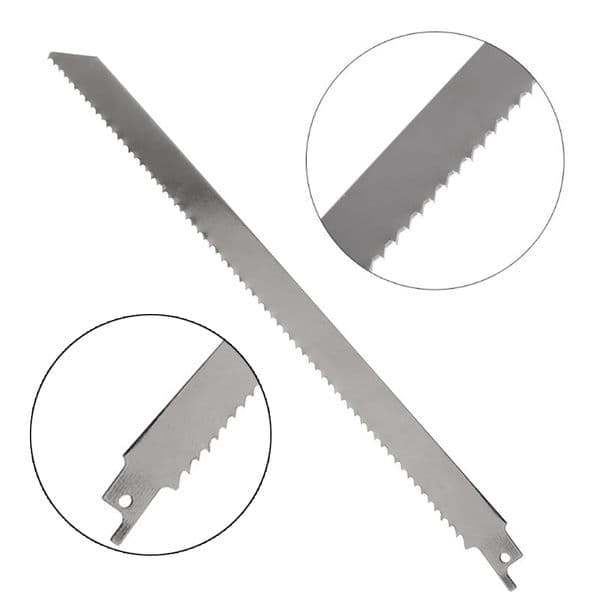 1pcs Cutting Saw Blade Reciprocating Saw Blade 300mm Stainless-Steel For Cutting Meat Ice Wood Automobile Furniture Decorations