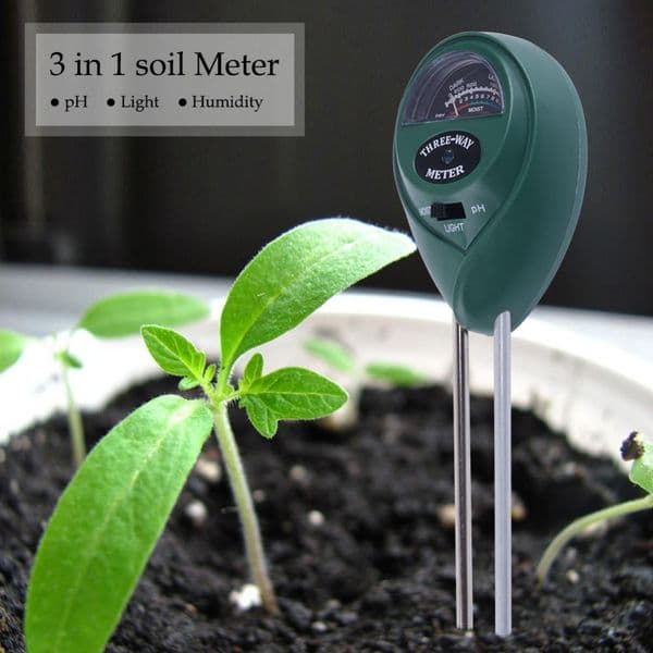 Handheld Testing Instrument Multi-functional Acidity Humidity Sunlight Gardening Tool Moist Tester Accurate Measurement Reliable