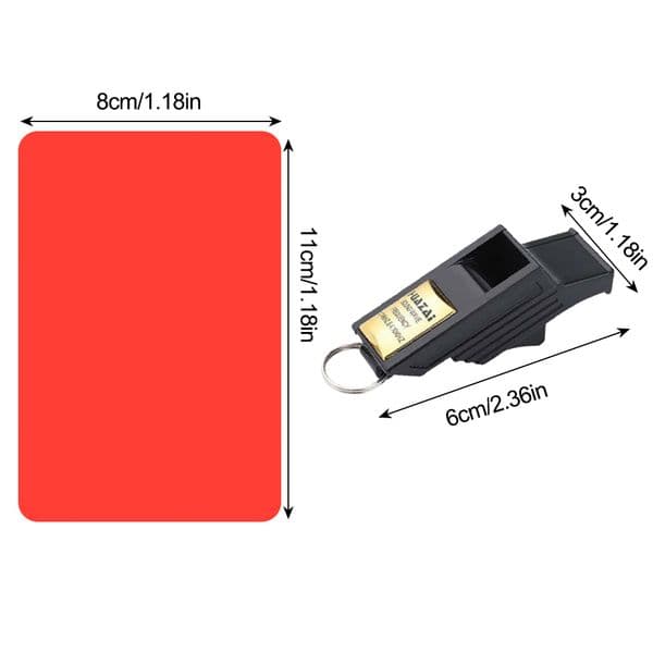 Football Whistle Referee Card Set Referee Penalty Cards Portable Red and Yellow Cards Lightweight Football Accessories