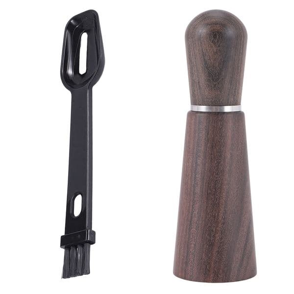 Espresso Stirrer, Coffee Stirring Tool For Espresso Distribution, Needle Type Distributor With Wood Base And Brush