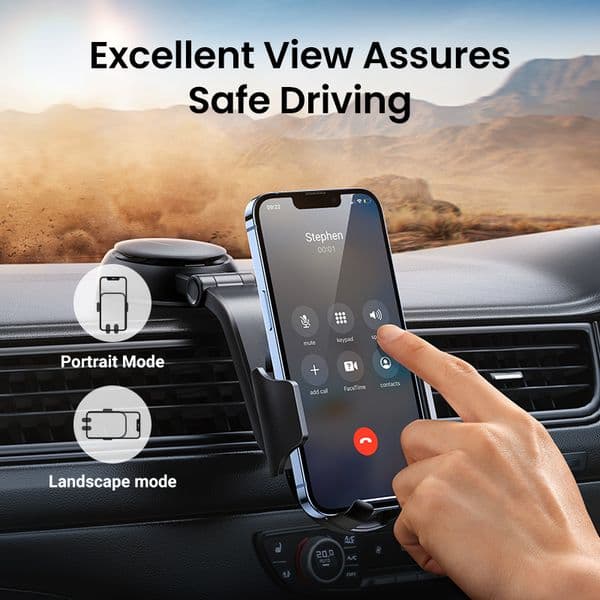 UGREEN Car Phone Holder Stand Gravity Dashboard Phone Holder Mobile Phone Support Universal For iPhone 14 13 12 Xiaomi Samsung