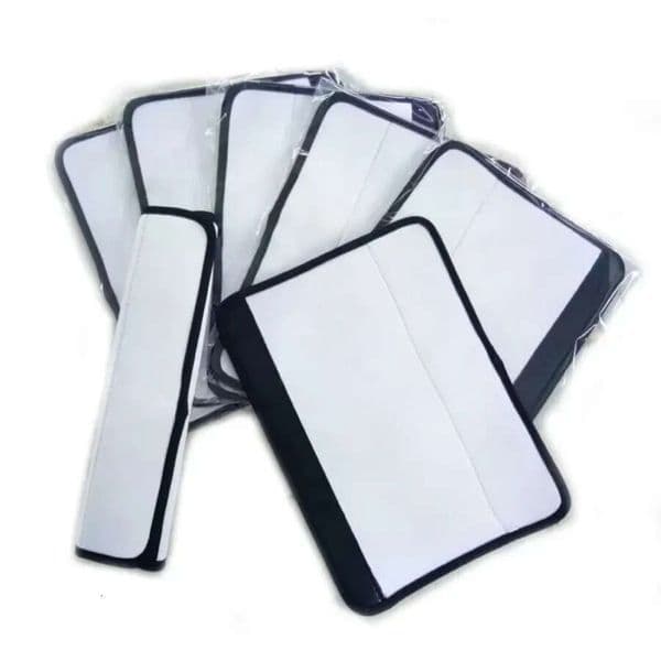 Sublimation Blan White Party DIY Car Seat Belt Pad Cover Neoprene Comfortable Replacement Shoulder Strap Pads Universal Cars Seats Belts Shoulders Straps