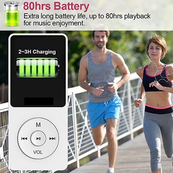 1.8 Inch MP3 Player E-book Sports MP3 MP4 FM Radio Walkman Student Music Players Digital Display Screen Portable Pocket Players