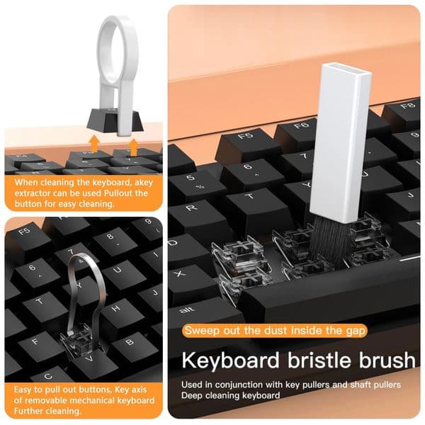 in 20 1 Cleaner Kit for Laptop 2025 Keyboard iPhone iPad Camera Computer Headphone with Blower & Screens Cleaners Spray &