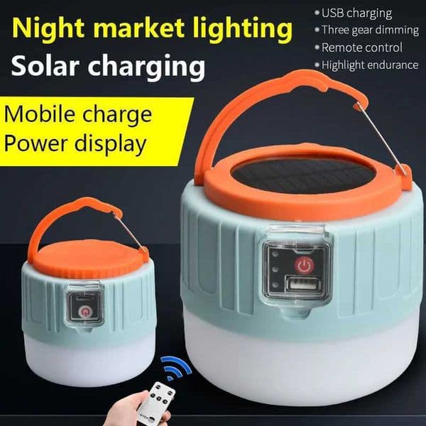 High Power Solar LED Camping Light USB Rechargeable Bulb For Outdoor Tent Lamp Portable Lantern Emergency Lights For campingLX241113