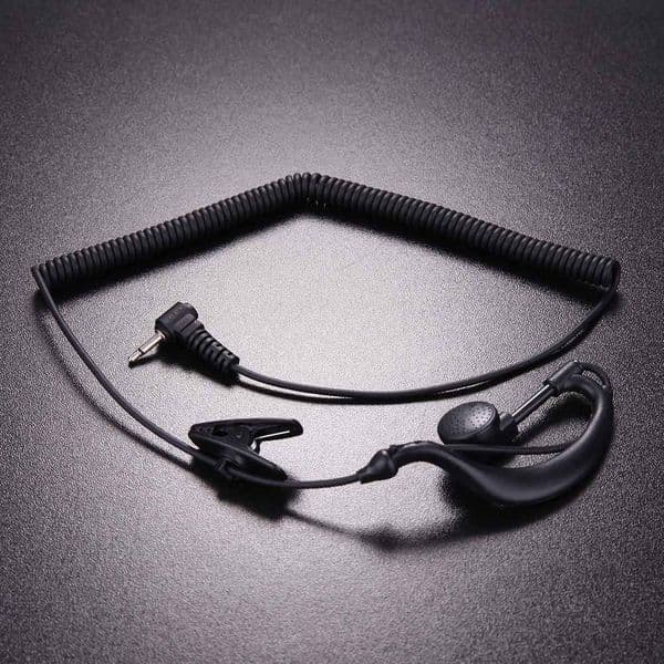 2.5mm Ear Hook Earpiece Headset Walkie Talkie Accessories Single Ear Headphone for Motorola GP2000 ICOM IC-U16