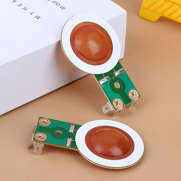 1Pc 25.4MM Tweeters Voice Coil Round Speaker Treble Coil Horn Titanium Film Copper Clad Aluminum Diaphragm Repair Part