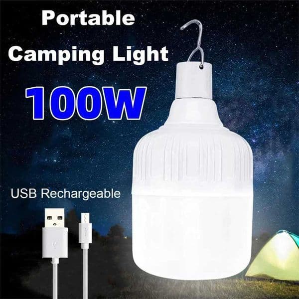 Outdoor Portable LED Lights USB Rechargeable Camping LED Light 20W 40W 80W 100W Waterproof Bulb Emergency Lanterns LED LampLX241113