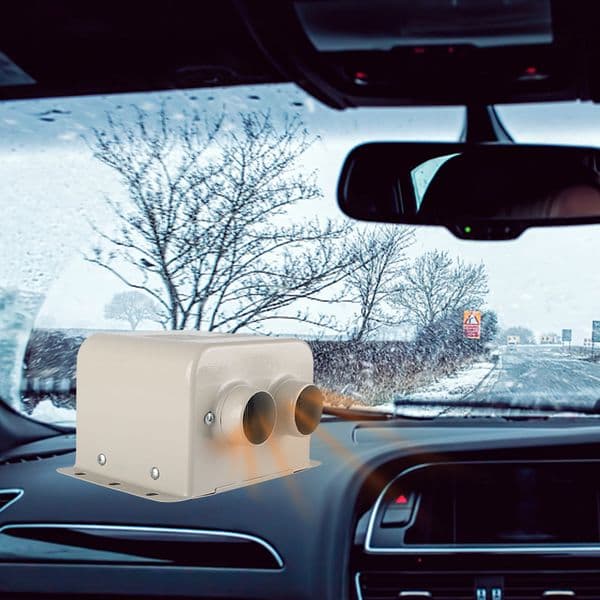 12V/24V Windscreen Defroster Demister Fast Heating Heater Fan Combo 800W Auto Windshield Defroster 2 Holes Car Anti-Fog Heater