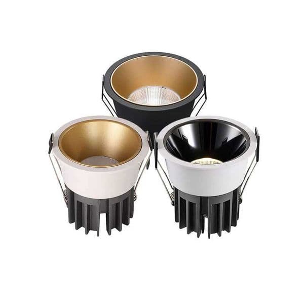 Dimmable Recessed Led COB Downlight Ceiling Lamp Spotlight Aluminum Light 7W 10W 15W 20W 24W AC85-265V For Indoor Hotal StoreLX241114