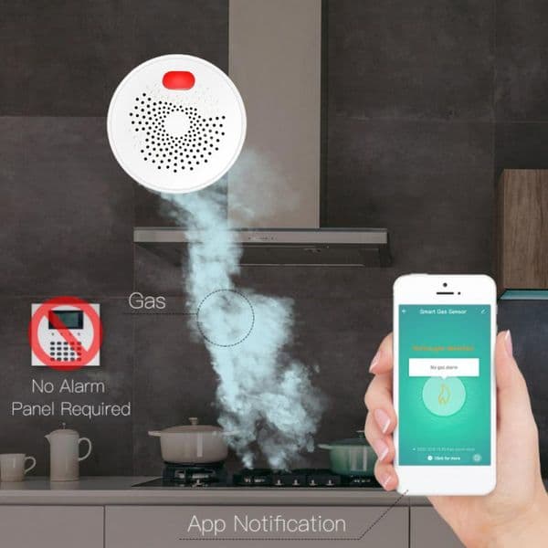 tuya Wifi/ Natural Gas Sensor Combustible Household Smart LPG Gas Alarm Detector Leakage Sensor fire Safety smart home