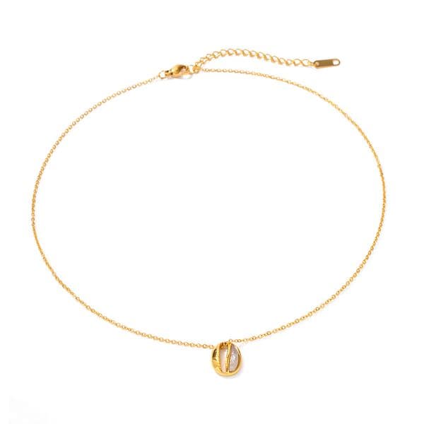 Designer 18k Gold Stainless Steel Shell Shaped Pendant Necklacefor Women Non Fading Non Allergic Party Wedding Gifts Free Shipping Wholesale