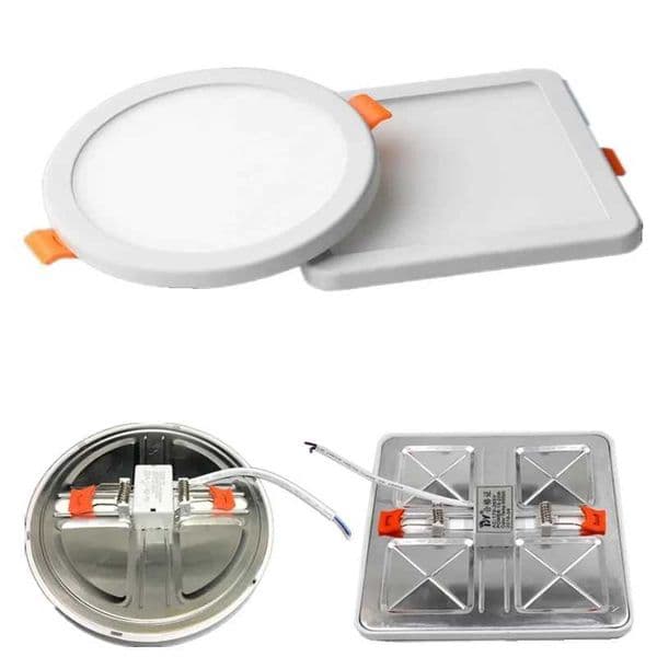 LED Panel Lights Ultra thin Ceiling Downlight 50mm to 210mm Cut Hole Adjustable Panel Light AC85-265V Indoor Lighting LampLX241114