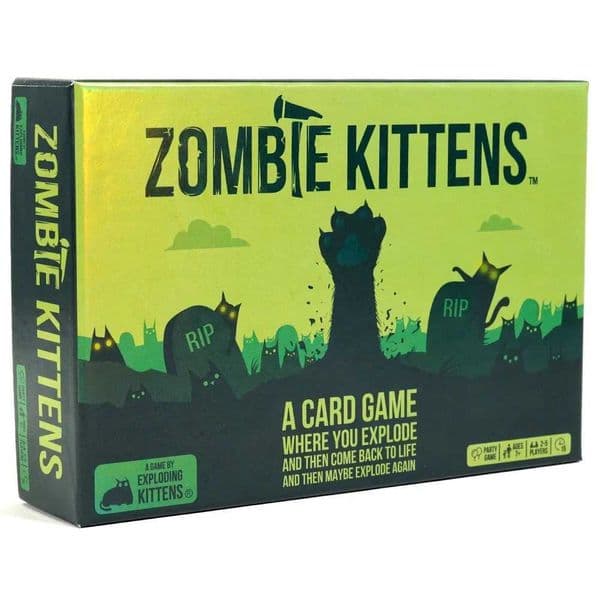 Zombie Kittens Card Game Fun Family Card Games for Adults Teens Kids for Game Night Entertainment 2-5 Playe W241114