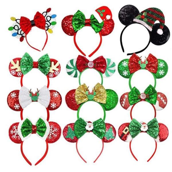 Christmas Earphones Headbands Festival Carnival Par Baby Girls Headbands Female Headbands Childrens Accessories W241113