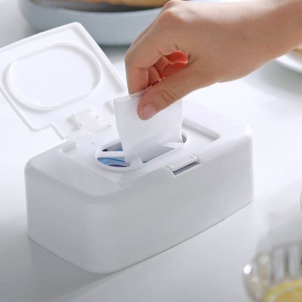 Wipes Dispenser Wipe Holder Portable Refillable Wipe Container Napkin Wipes Fresh Case Tissue Boxes Storage Box Container