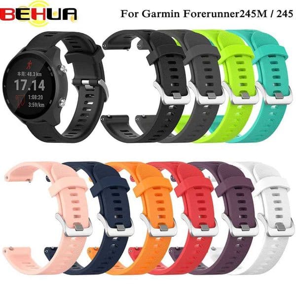 New Arrival Sports soft silicone Wah strap replacement for Gin Forerunner 245M 245 smart Wah bracelet wearable accessories Z241115