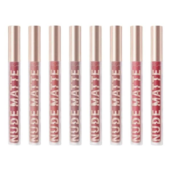 12 colors Nude Liquid Lipstick Velvet Matte Lip Gloss Lasting Lipstick Lipstick Waterproof Long Red Cosmetic Nude Lipgloss Lip Makeup free shipping