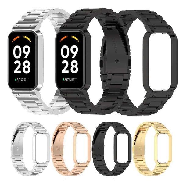 New Arrival Smart Band 8 Active Bracelet Wahband Mi Band 2 Stainless Steel Strap Z241115