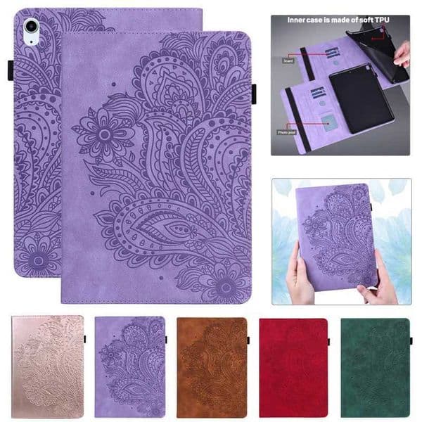 Funda tablet for iPad 10 20th generation case 10.9-inch embossed wallet cover for Coque iPad 10 10th generation case 10 9-inch M241115