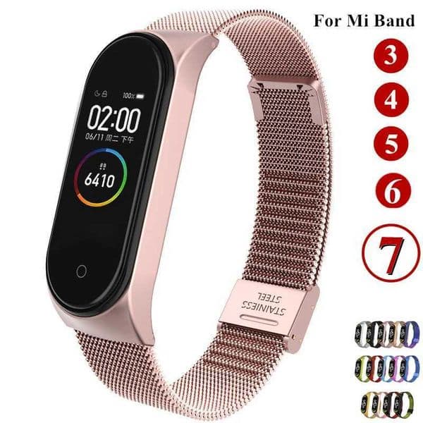 New Arrival Mi Band 7 3 4 5 6 wristband metal bracelet stainless steel Mi Band 7 6 4 3 5 wristband Z241115