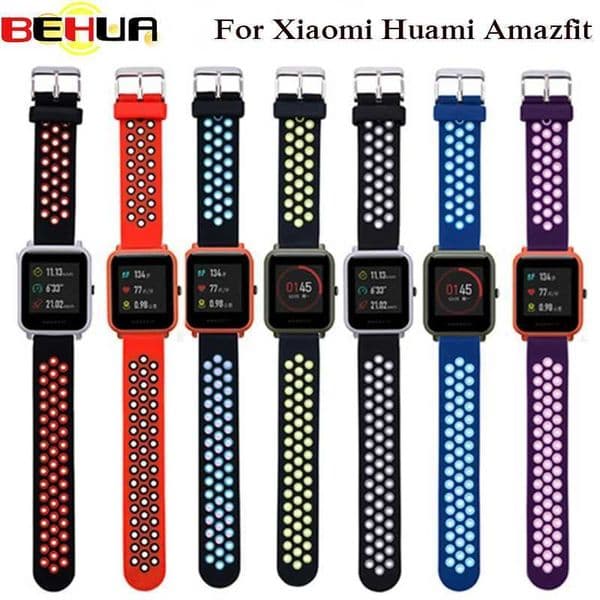 Replace the Huamei Bip BIT PACE Lite intelligent Huamei dual color silicone tape for Amazfit Youth M241115