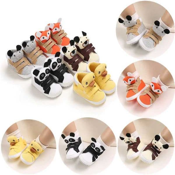 Fashion brand shoes for newborn boys and girls 1-year baby soft soled baby crib shoes cute shoes for toddlers first steps W241114