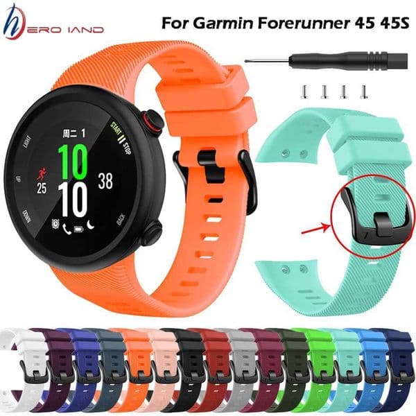 New Arrival Sports soft silicone case cover replaced with Wah Band wristband for Gin Forerunner 45 45S smart Wah wearable accessory Z241115