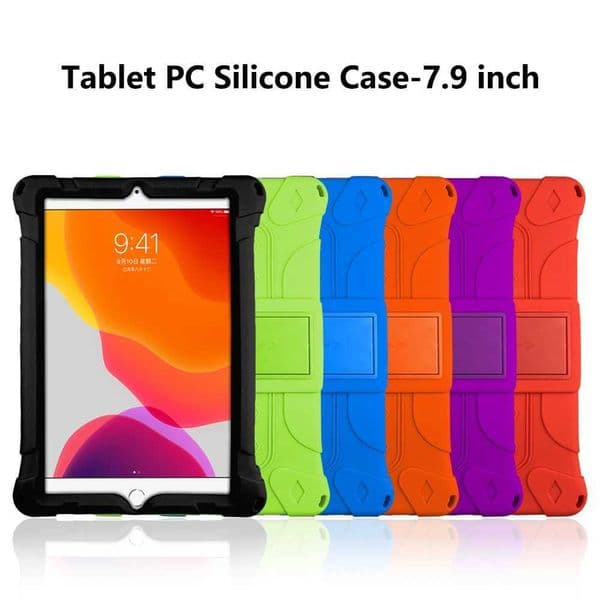 Hot Sale Suitable for iPad Mini 4 5 7.9-inch silicone shell tablet anti fall shell bracket hockey shock-absorbing bracket soft cover T241115