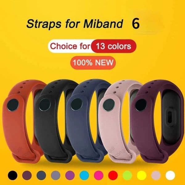 Hot Sale Mi Band 6 wristband replacement bracelet MiBand 6 silicone wristband color TPU waterproof Wahband T241115