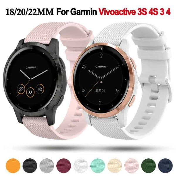 Hot Sale Used for Gin Active 4S 3S 4 3 Venu 2S 2 Plus Wah Band Forerunner 245 645 255 Silicone Bracelet T241115