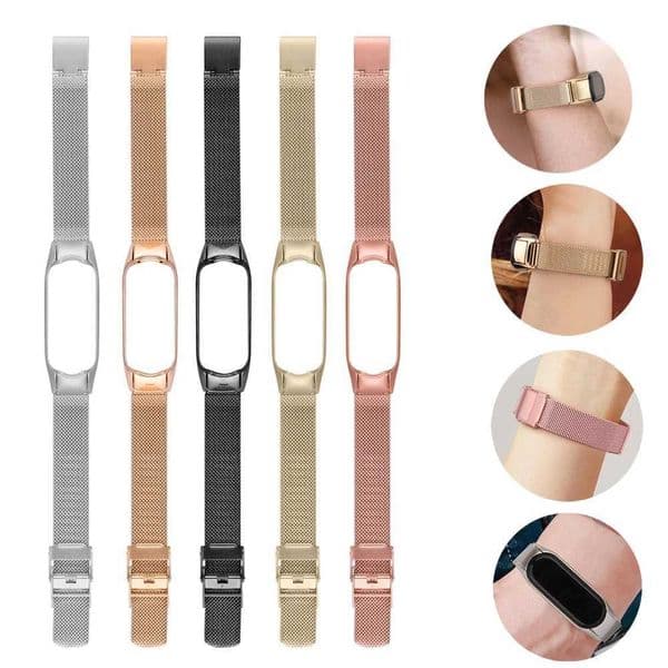 Hot Sale Mi Band 5 6 3 4 Band Milanese Bracelet Strap Miband 3 4 5 6 Wahband Accessories T241115