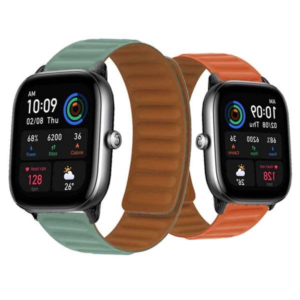Hot Sale Silicone magnetic strap for Amazfit GTS 4 Mini/3/2/2e/GTR 4/3 Pro/GTR2 2e 3 Sport Wah strap Bip U 3 Pro Loop bracelet Correa T241115