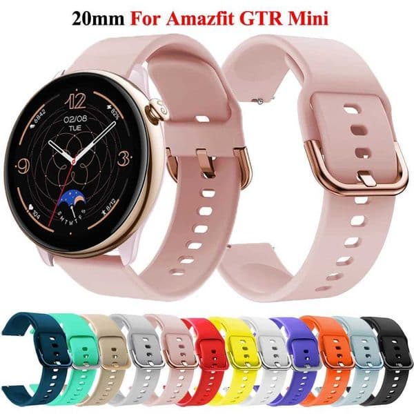 Hot Sale 20mm WahBand for Amazfit GTR Mini Strap Silicone Strap Bracelet for Amazfit GTS 2/3/4 Mini Amazfit Bip Band Accessories T241115