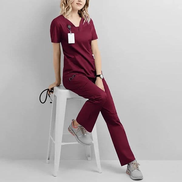 Dental Hospital Set Work Clothes Beauty Salon Clothing Elastic Cotton Spandex Body Female Nurse Uniform Male Nurse Scrub Suit 241116