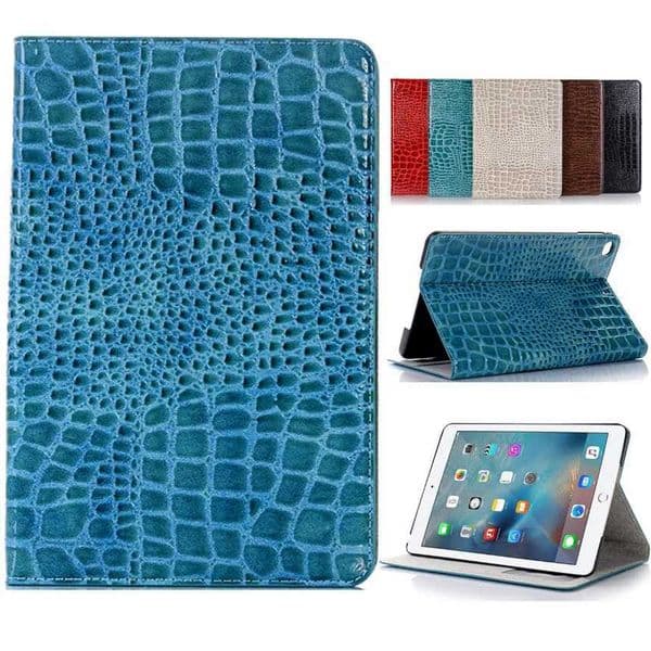 Hot Sale A18 A1823 Coque for iPad 9.7 2017 Case Luxury Crocodile PU Leather Folio Stand 9.7-inch Case for iPad 2017 9.7 Luxury Flip Cover T241115