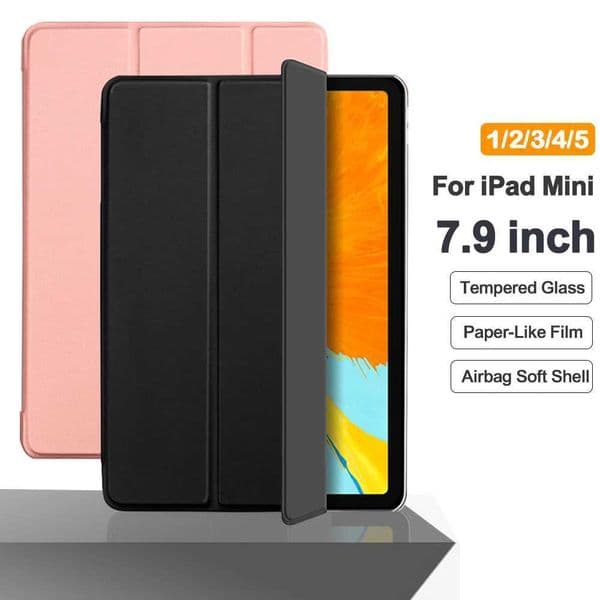 Hot Sale Suitable for iPad Mini 4 5 6 7.9 8.3 A2124 Funda PU Leather Smart Cover Suitable for iPad Mini 1 2 3 A1489 A1432 A1538 Folio Capa T241115