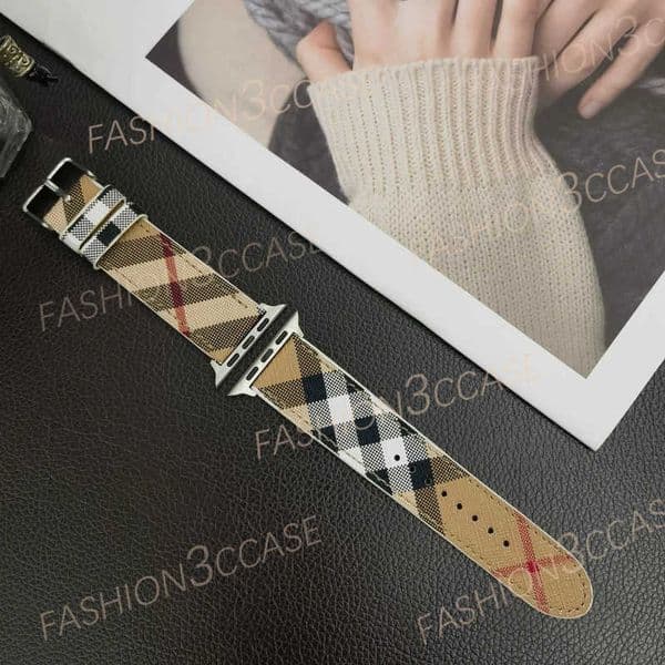 Designer Fashion Flower watchbands watch band 41mm 42mm 40mm 44mm 7 6 bands PU leather Strap bracelet letter printed watchband Z260603